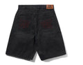 Butter Goods Blotch Denim Shorts Streaky Black