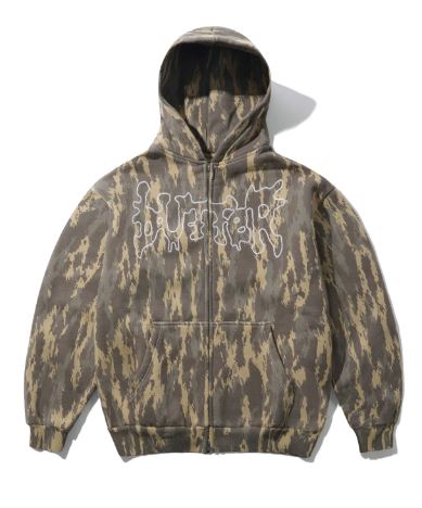 Butter Goods Blotch Zip Thru Hoodie Washed Camo