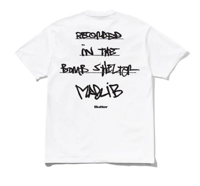 Butter Goods x Madlib Bomb Shelter T-Shirt White