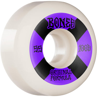 Bones OG Formula 100's V5 Sidecut 100A 55mm Purple