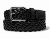Butter Goods Leather Braided Belt Black