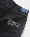 Butter Goods Bronco Denim Shorts Washed Black