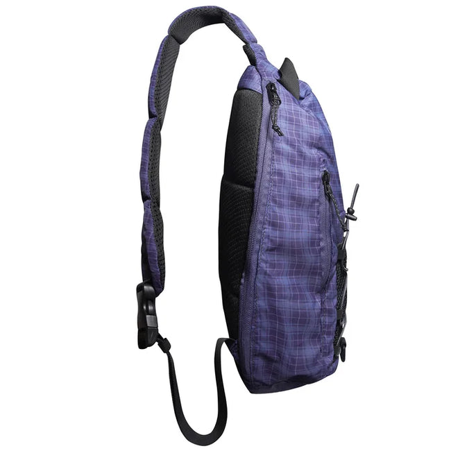 Butter Goods Express Shoulder Bag Navy/Plaid