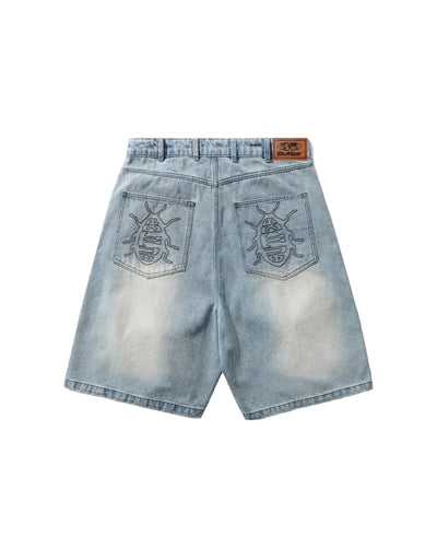 Butter Goods Roach Denim Shorts Distressed Indigo