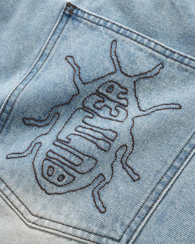 Butter Goods Roach Denim Shorts Distressed Indigo