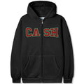 Cash Only Campus Zip Hoodie Washed Black