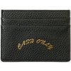 Cash Only Leather Cardholder Black/Emerald