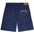 Cash Only Logo Denim Shorts Raw Indigo