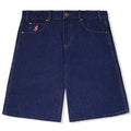 Cash Only Logo Denim Shorts Raw Indigo