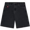 Cash Only Logo Denim Shorts Washed Black