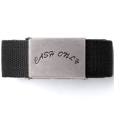 Cash Only Logo Web Belt Black