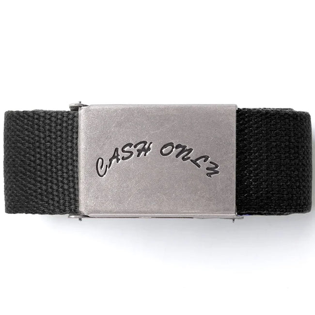 Cash Only Logo Web Belt Black