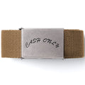 Cash Only Logo Web Belt Black/Brown/Green