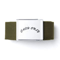 Cash Only Logo Web Belt Black/Brown/Green