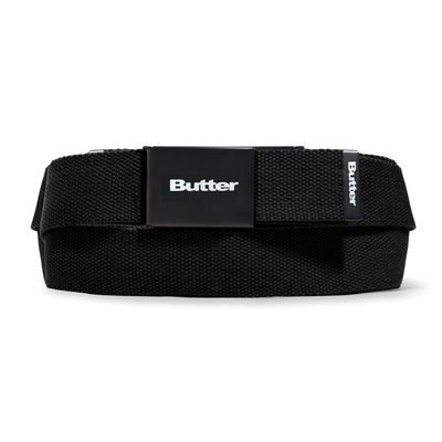 Butter Goods Logo Woven Belt Black
