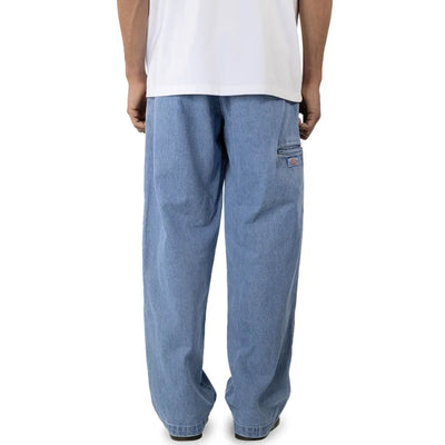 Dickies 85-283 Loose Fit Double Knee Denim Jeans Light Indigo