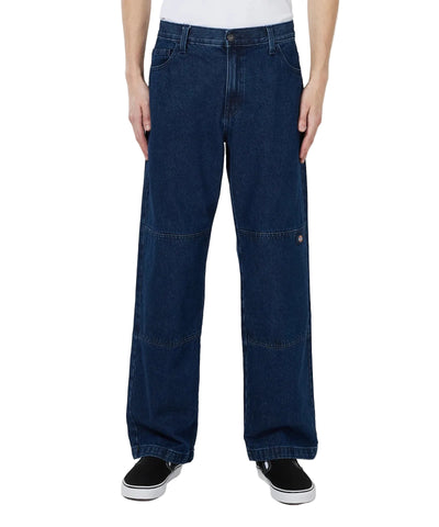 Dickies Denim Double Knee Pants Stone Washed Indigo