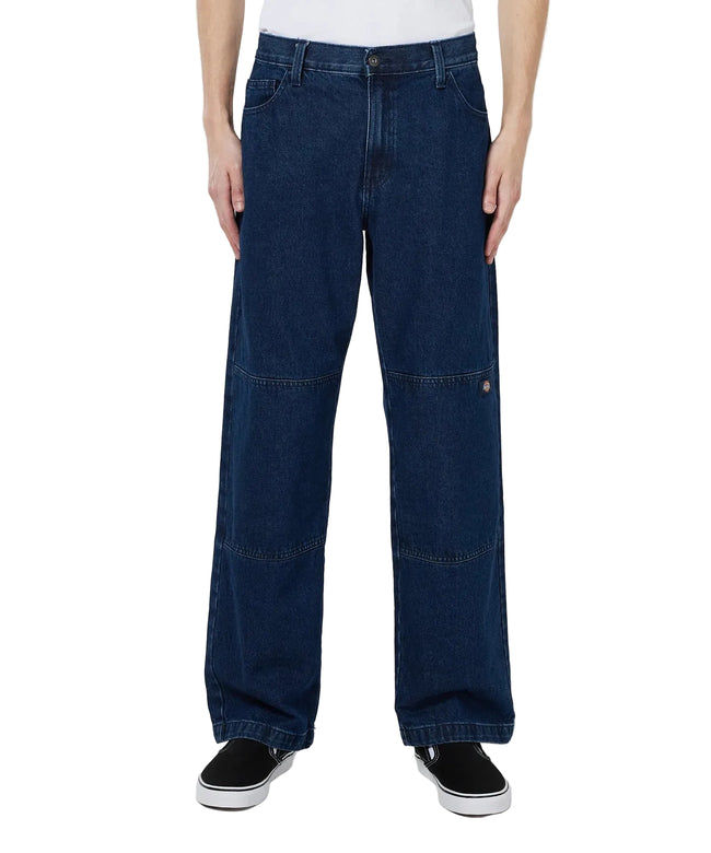 Dickies Denim Double Knee Pants Stone Washed Indigo