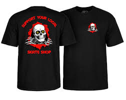 Powell Peralta Support Your Local Shop T-Shirt Black