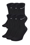 NIKE SB Everyday Plus Cushioned Sock 6 Pack - Black