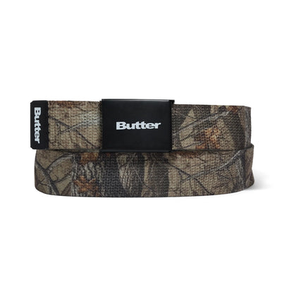 Butter Goods Logo Woven Belt Forest Camo