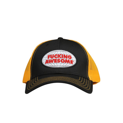 Fucking Awesome Mechanics Trucker Cap Black/Yellow