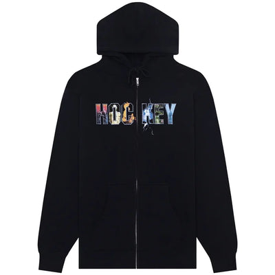 Hockey Daves Arena Zip Hoodie Black