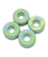 Wayward Wheels Swirl Formula Neon Green/Baby Blue  53mm 101a
