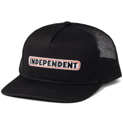 Independent Bar Logo Trucker Cap Black