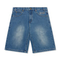 Butter Goods Ink Denim Shorts Worn Blue