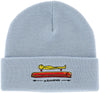 Krooked Koffin Cuff Beanie light blue