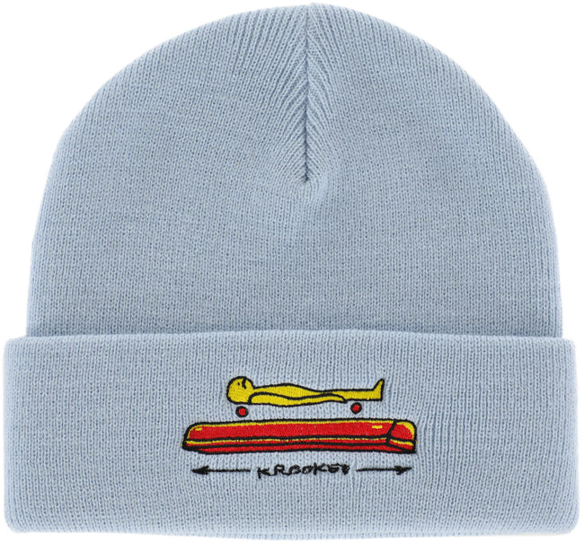Krooked Koffin Cuff Beanie light blue