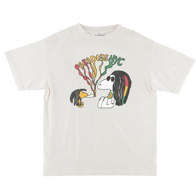 Paradise NYC Beaglize It tee Off White