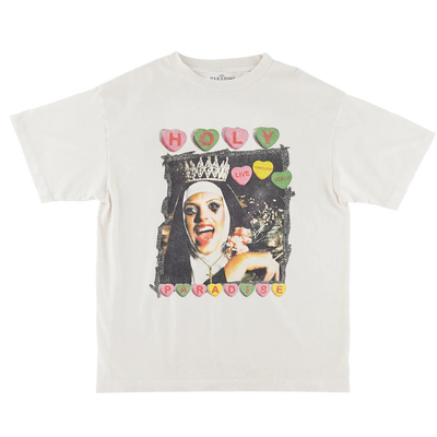 Paradise NYC Holy- LIve Through Death Tee Off White