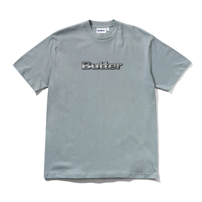 Butter Goods Alloy logo Tee Dull Ocean