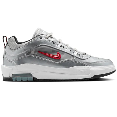 Nike SB Air Max Ishod Premium Metallic Silver/Varsity Red