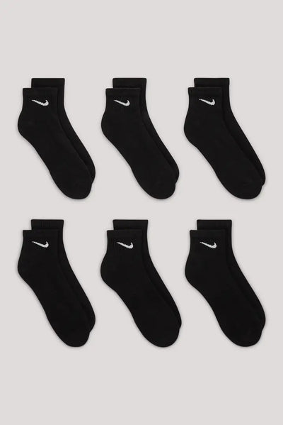Nike SB Everyday Cushioned Ankle Sock 6 Pack black size L (US Mens 8-12)