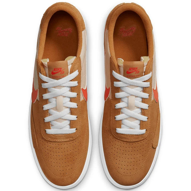 Nike SB Heritage Vulc Shoe Flax/College Orange/Oatmeal