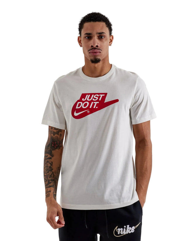 Nike Just Do It T-Shirt Cream/Red