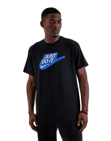 Nike Just Do It T-Shirt Black/Blue
