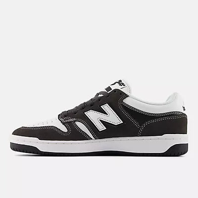 New Balance 480 Shoe Black and Cement with White