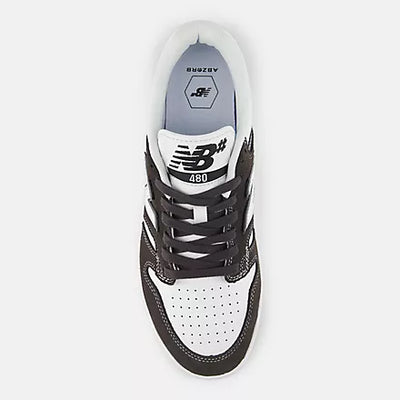 New Balance 480 Shoe Black and Cement with White