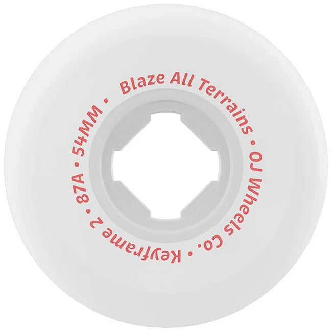 OJ Plain Jane Keyframe 2 Wheels 58mm 87a White