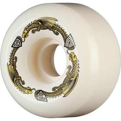 Powell Peralta Dragon Formula Ratbones II Yellow 95A 58mm x 33mm
