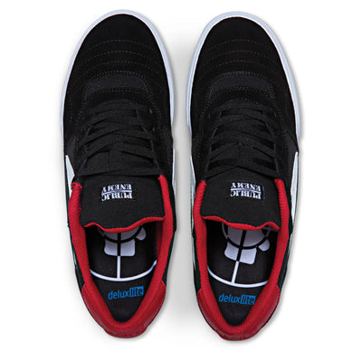 Lakai X Public Enemy Cambridge Shoe Black/Red