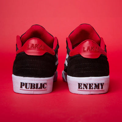 Lakai X Public Enemy Cambridge Shoe Black/Red