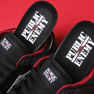 Lakai X Public Enemy Cambridge Shoe Black/Red