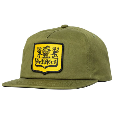 Antihero  Coat Of Arms Snapback Cap Olive Green