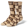 Huf Checkered Plantlife Sock Wheat