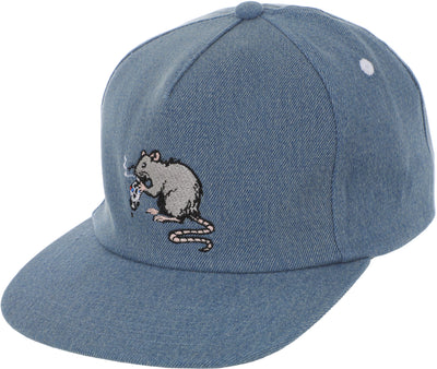 Real Street Cleaner Snapback Hat Bleached Denim